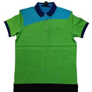 Marc by Marc Jacobs Jasmine Green Blue Black Collared Polo Shirt Sz XS NWT $98